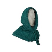 Kominiarka, Balaklawa, Komin z kapturem Handmade z Alpaki i Jedwabiu Wiosna