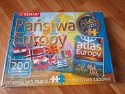 DEMART Państwa Europy 200 elementów puzzle, folia