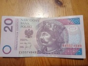 Banknot 20 zł 1994 rok