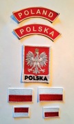 Naszywki patriotyczne POLSKA - zestaw