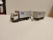 Herpa 1/87 Mercedes 814 przyczepa 