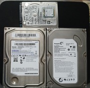 4 x dysk twardy HDD 3,5" 2 szt. HDD 2,5" 1 szt.  SSD-NVMe 1 szt.