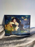 Obraz olejny 24cmx30cm "rusałka"