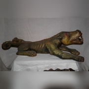 RZEŹBA Z DREWNA SMOK DRAGON OBRAZ FIGURKA DREWNO