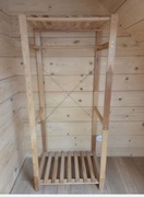 Stojak wieszak szafa na ubrania drewniana