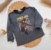 Bluzka szara Spiderman 98 104 długi rękaw Marvel koszulka