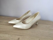Szpilki ślubne ivory Brilu 35