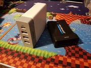Ładowarka Macally 60W i adapter hdmi scart nietest