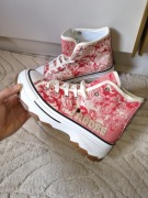 Trampki na platformie sneakersy wysoka podeszwa platforma sportowe buty