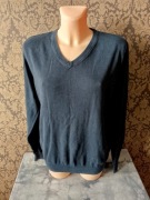 granatowy sweter s 100% bawełna