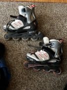 Zestaw: Rolki, razem z kaskiem i torbą