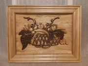 Owoce obraz płaskorzeźba 