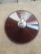 Klosz wiszący - lampa emaliowana z porcelitową oprawą !