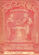 POSŁANIEC ŚW. RODZINY.  MIESIĘCZNIK KS. MISJONARZY 1937:11, roczn. 28