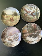 Talerze kolekcjonerskie komplet.