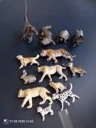 Dinozaury Gady Schleich Velociraptor Nasutoceratops Żółw Aligator Krokodyl