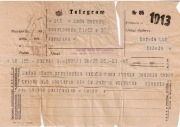 Przedwojenny telegram nakład VI.1938