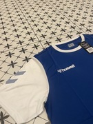 Hummel koszulka sportowa treningowa rozmiar xl niebiesko biała
