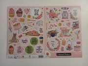 Naklejki planer scrapbooking DecoTime 2 szt. arkusze A4 - kuchnia przepisy