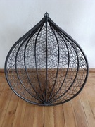 Fotel wiszący Velaco technorattan szary – bardzo dobry stan, mało używany