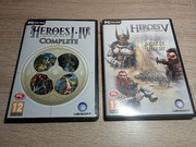 Heroes I-IV Complete + Heroes V Complete. Zestaw. PC PL 5/6
