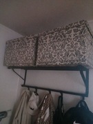 Ikea wieszak ścienny czarmy metalowy