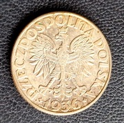 2 złote 1936 - idealna, patyna