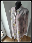 Długa sukienka koszulowa tunika mgiełka 42 XL John Rocha