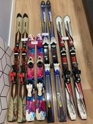 Narty 4 pary elan 138 cm K2 100cm Atomic 160 cm Rossignol 129 cm 