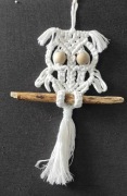 Makramowa sowa rękodzieło Boho prezent 