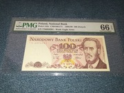1988 100 złotych seria TN PMG 66 EPQ