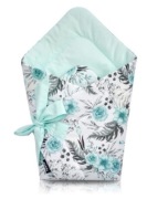 Jukki rożek niemowlęcy bawełniany 80x80cm z szarfą