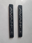 Emblematy Mitsubishi Galant AVANCE, komplet.