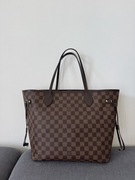 Torebka Louis Vuitton Neverfull MM Damier ebene Rose Ballerine
