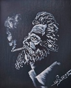 obraz akrylowy tytuł-SZEPT DYMU 24/30