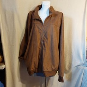 Męska kurtka ze sztucznego zamszu