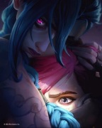 Plakat Arcane League of Legends LoL Jinx Vi Serial Netflix Poster 50x70
