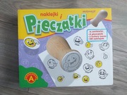 Zestaw pieczątek z tuszem w 2 kolorach 