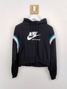 Czarna bluza croptop Nike Sportswear Heritage oversize