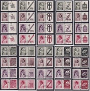 Polska 1948 - walka z gruźlicą, Fi 485-488 z kompletem przywieszek,  