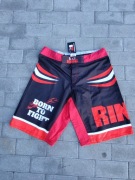 Spodenki MMA boks Ring roz. XXL czarno/czerwony