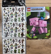 Tatuaże Minecraft – 3 pełne + 2 częściowe arkusze