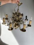 Żyrandol Mosiężny PRL