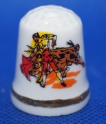 Naparstek Kolekcjonerski Porcelanowy Hiszpania Marabela