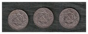 II RP 20 groszy 1923 nikiel stan 3+