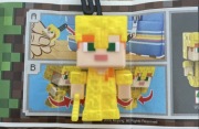 MINECRAFT Gold Alex Kinder Joy Funko Pop Alex Złota zbroja zooperowali