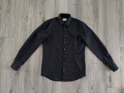 Czarna bawełniana klasyczna koszula Calvin Klein Slim Fit rozmiar M