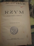 Rzym portrety i szkice wydanie II. K. Morawski