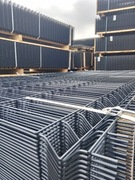 KOMPLETNE OGRODZENIE PANELOWE 173/4 SŁUPEK 260 PODM H25 3KPL OBEJM