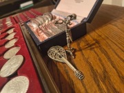 Srebrne miniaturki ag 0,800 38,5 gr.